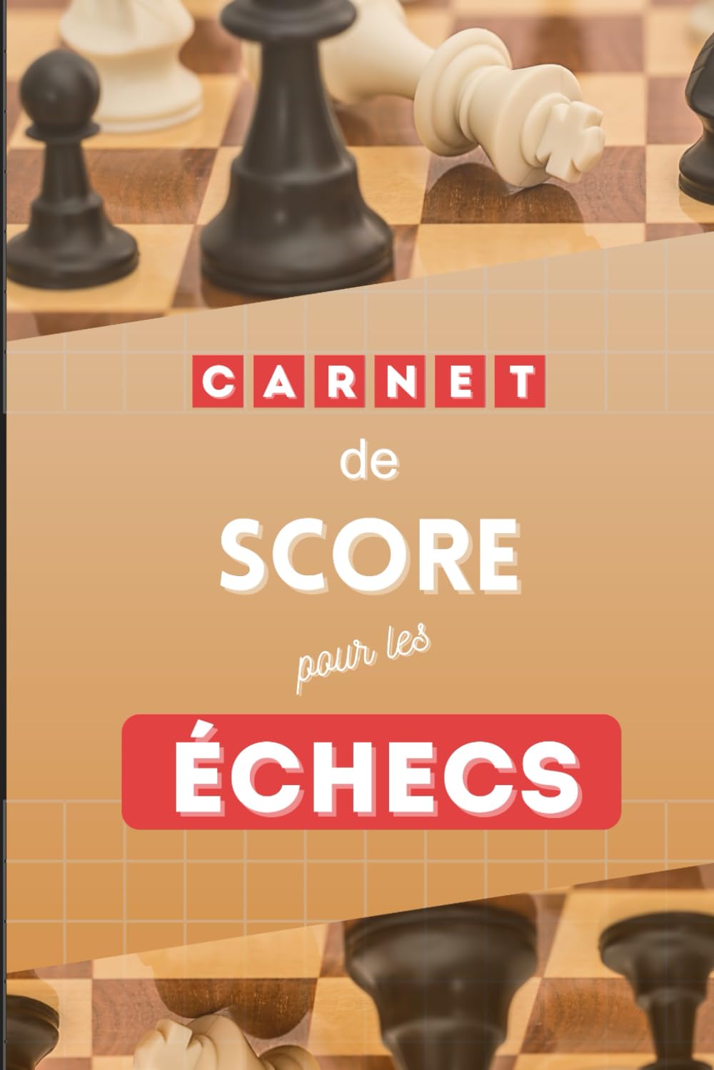 Couverture du carnet de score pour les échecs